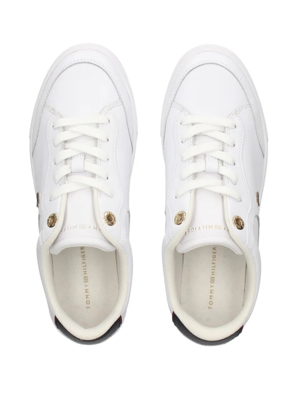 Tommy Hilfiger logo plaque trainers White