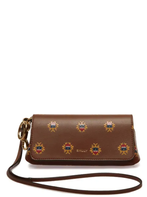 Bally crest-print glasses case