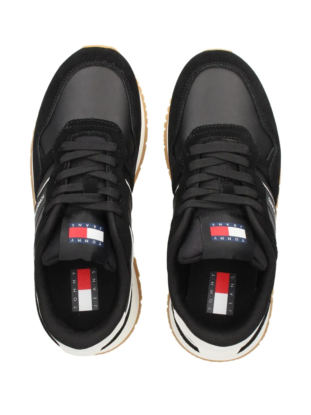 Tommy Jeans suede sneakers Black