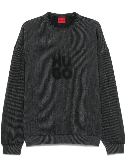 HUGO sweat à logo imprimé - Noir - HUGO - Modalova