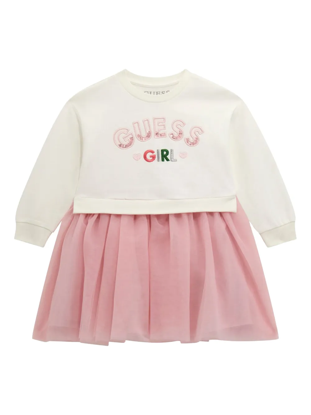 Guess kids Jurk met vlakken Wit