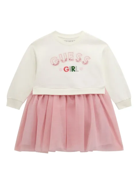 guess kids vestido con paneles