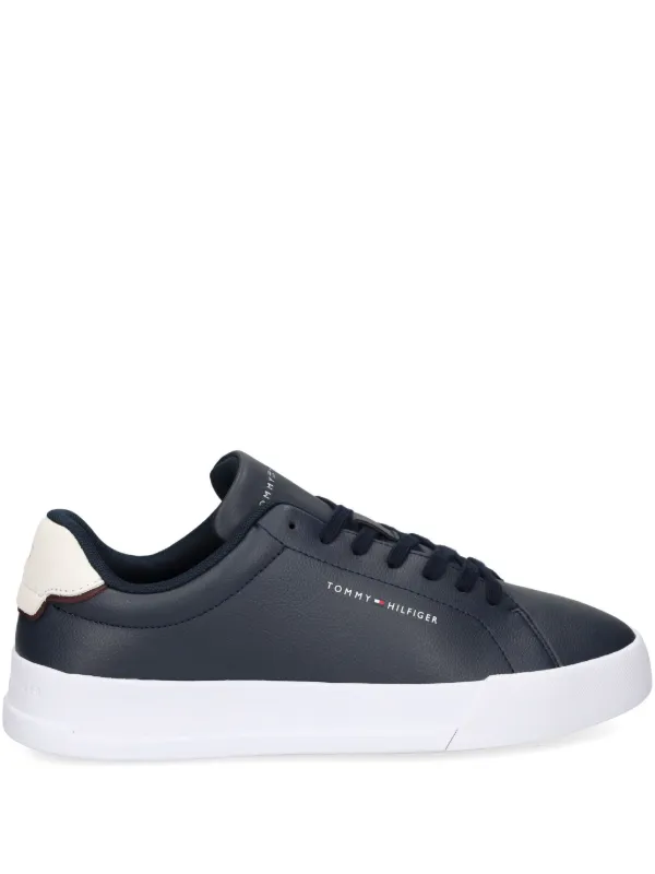 Tommy Hilfiger Leather Sneakers Blue FARFETCH JO