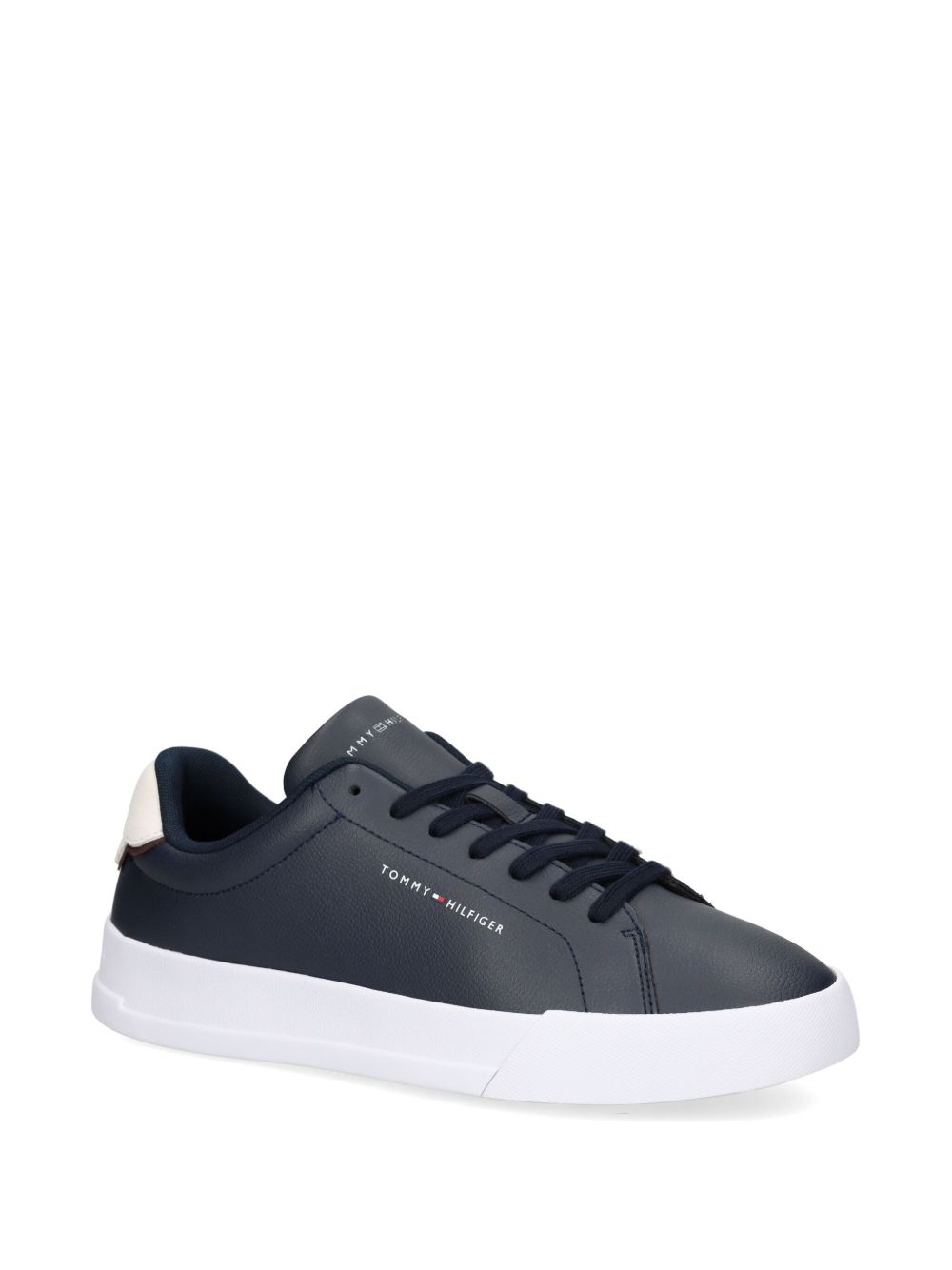 Tommy Hilfiger Leren sneakers - Blauw