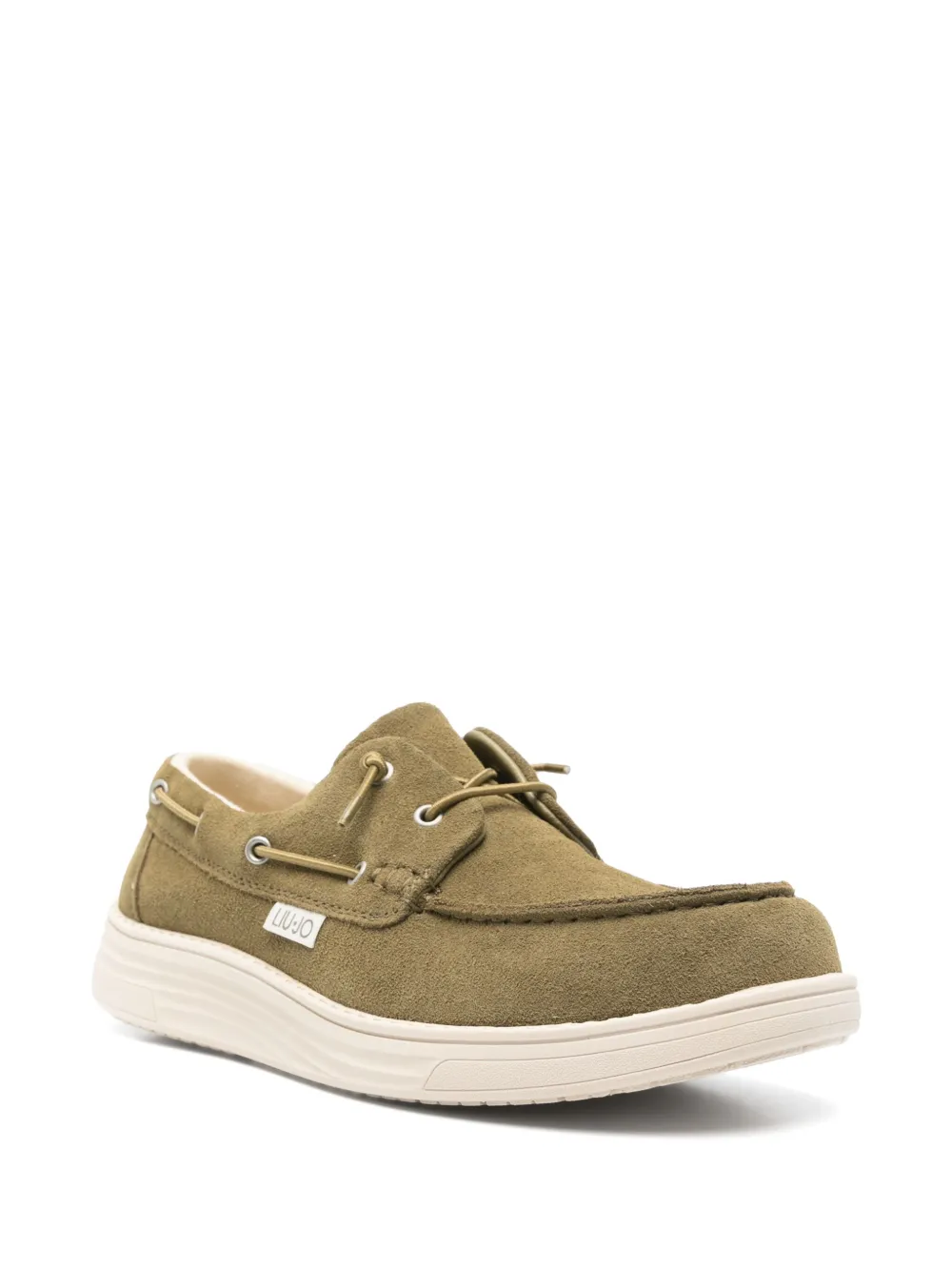 LIU JO suede boat shoes Green