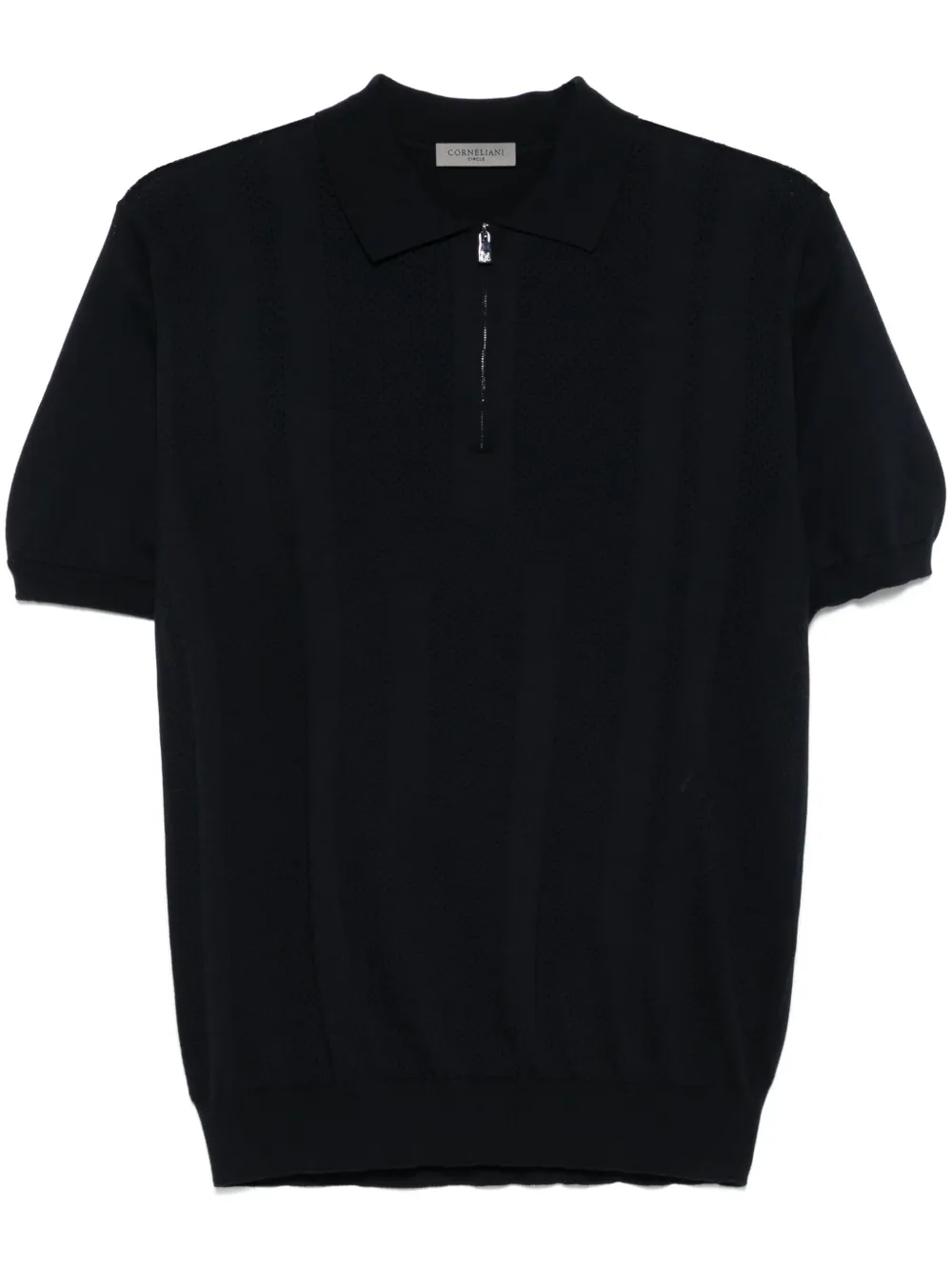 knitted polo shirt