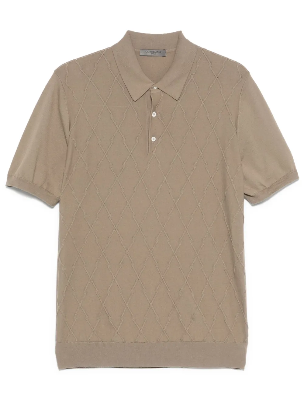 panelled polo shirt