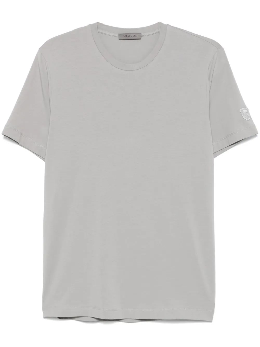 Corneliani T-shirt met geborduurd logo Grijs