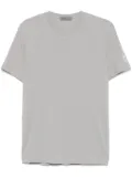 Corneliani logo-embroidered T-shirt - Grey