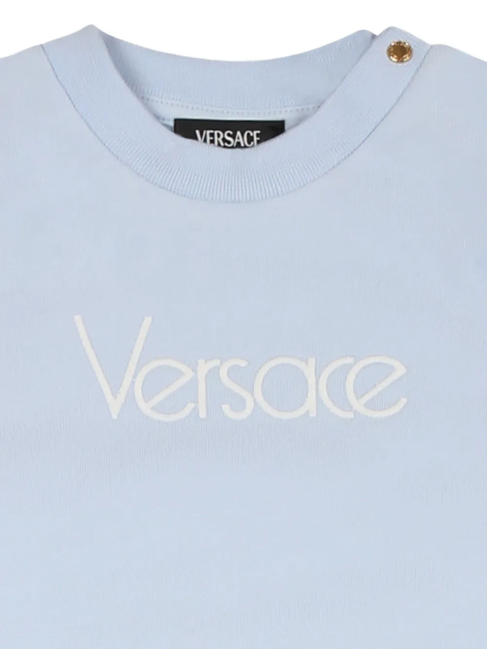 Versace Kids Trainingspak met geborduurd logo Blauw