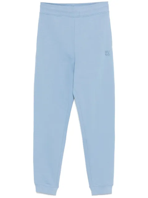 HUGO pants de algodón con logo