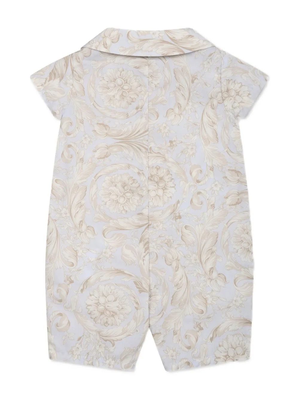 Versace Kids Katoenen romper met print - Blauw