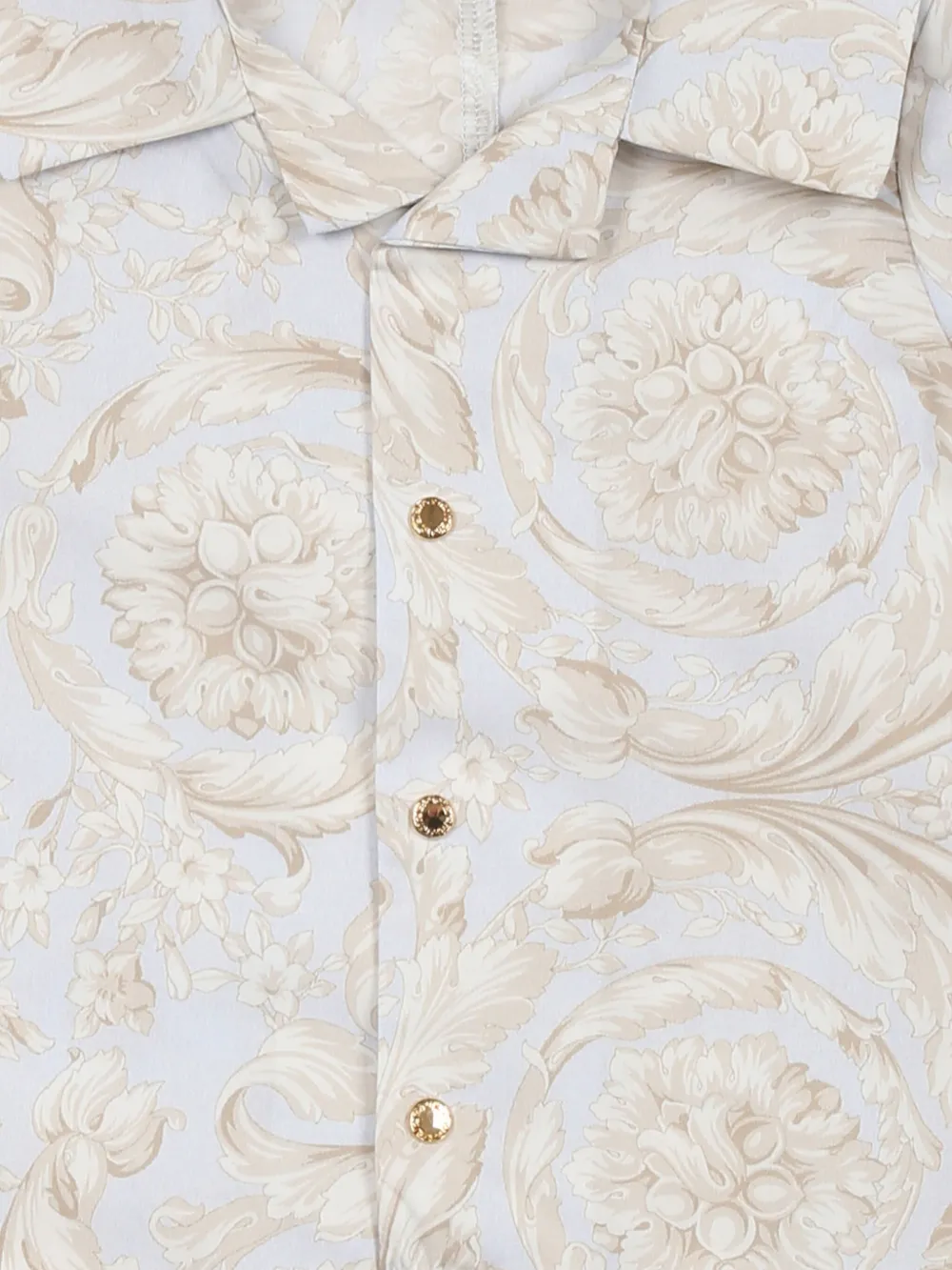 Versace Kids Katoenen romper met print Blauw