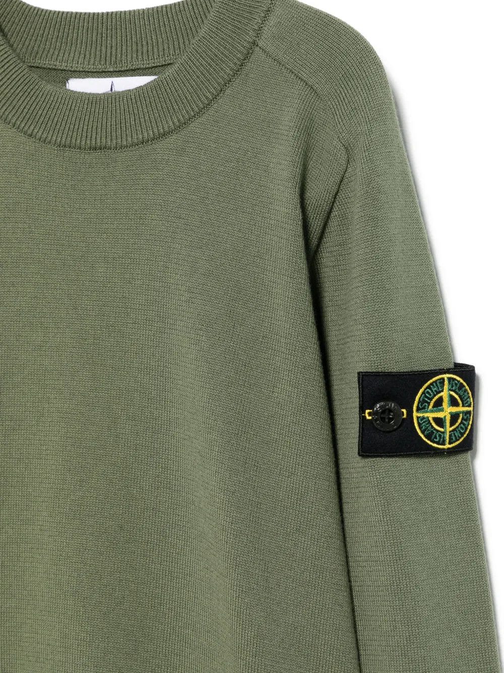 STONE ISLAND JUNIOR COMPASS-BADGE SWEATER