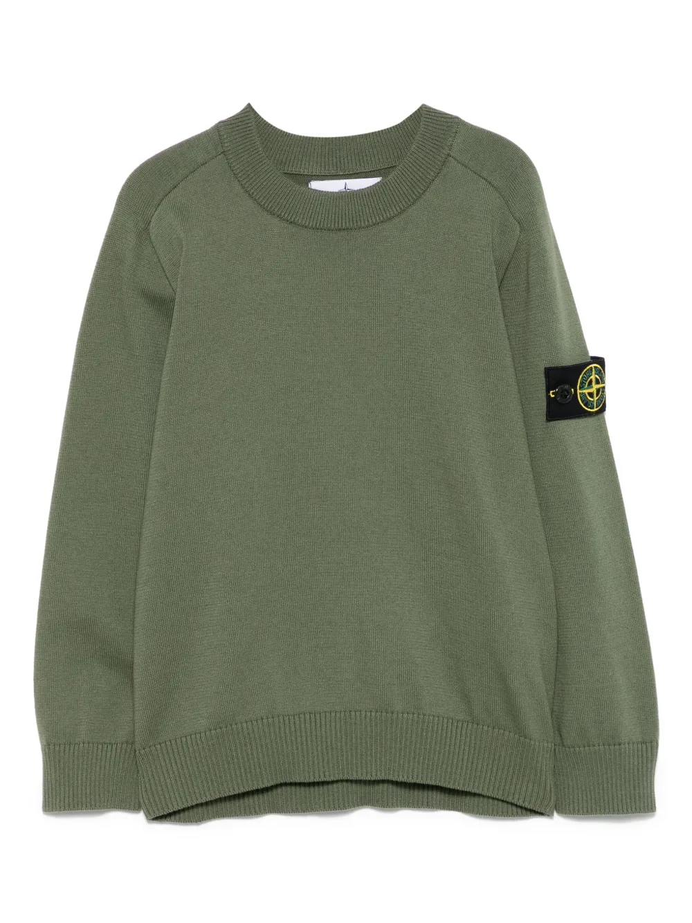 STONE ISLAND JUNIOR COMPASS-BADGE SWEATER