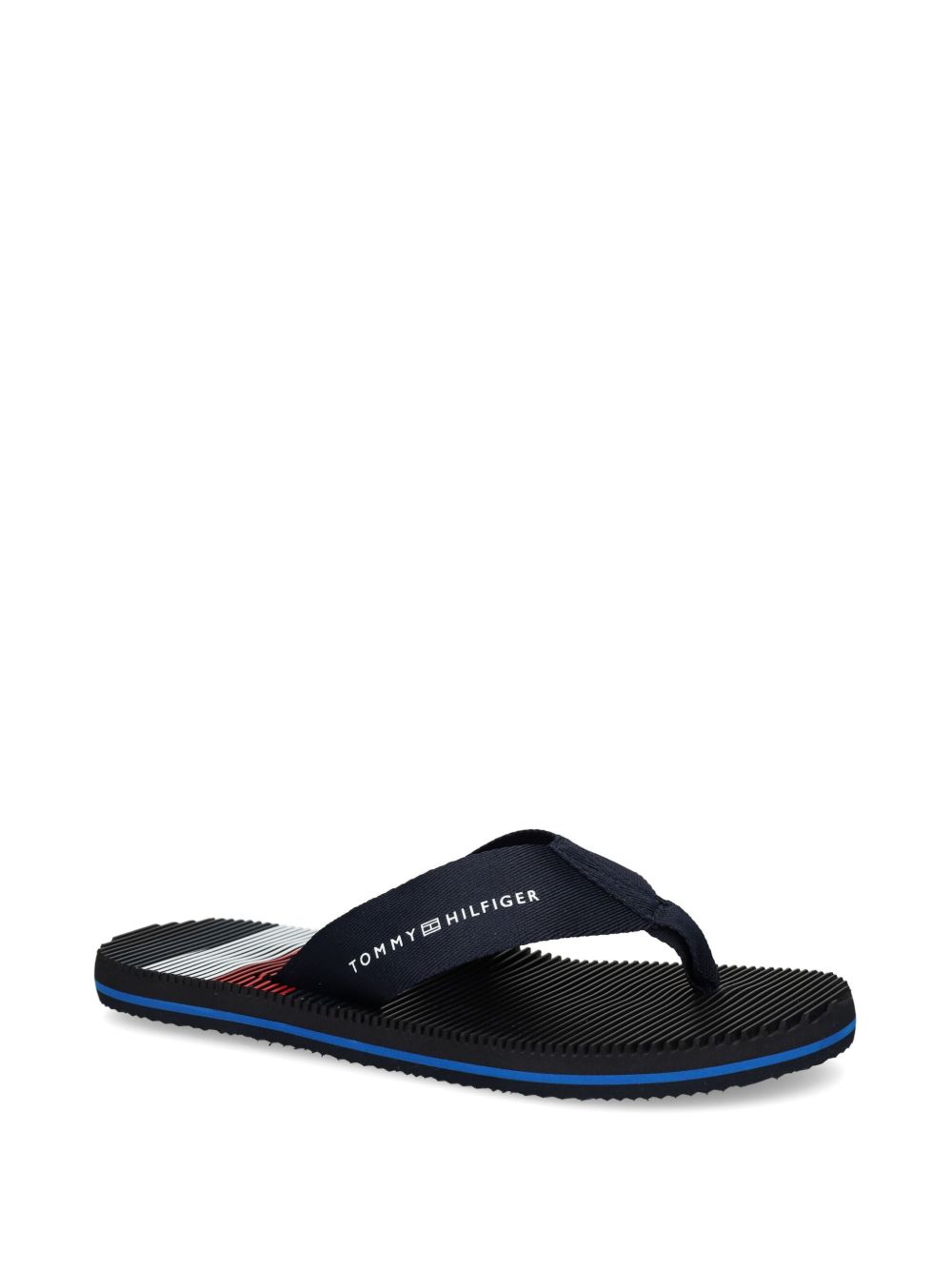 Tommy Hilfiger Teenslippers met logoprint - Blauw