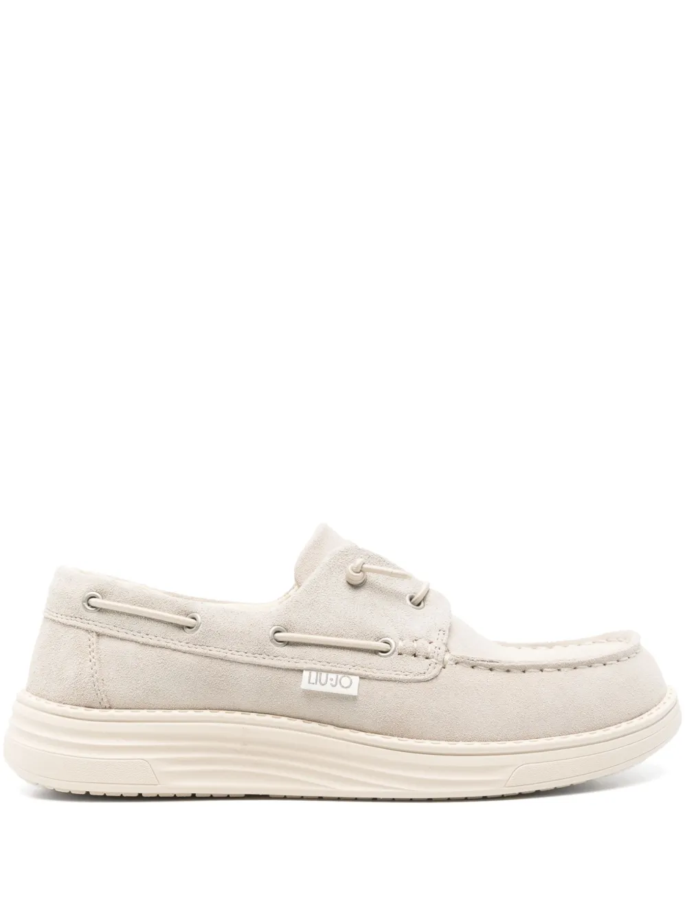 LIU JO suede boat shoes Neutrals