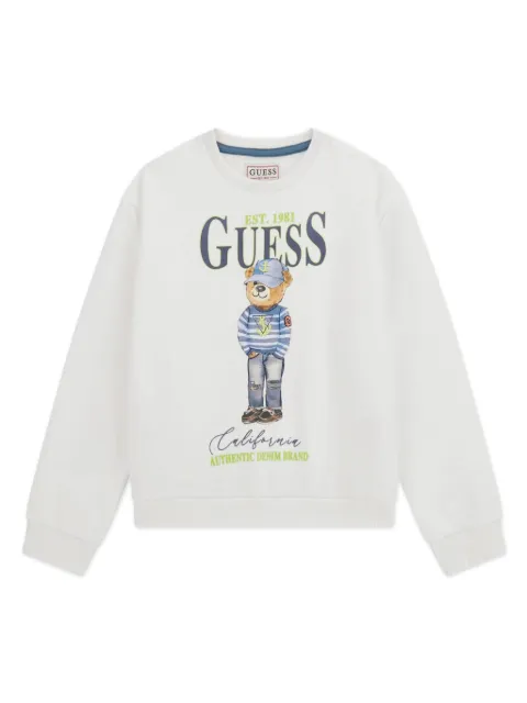 guess kids Moletom com estampa de logo