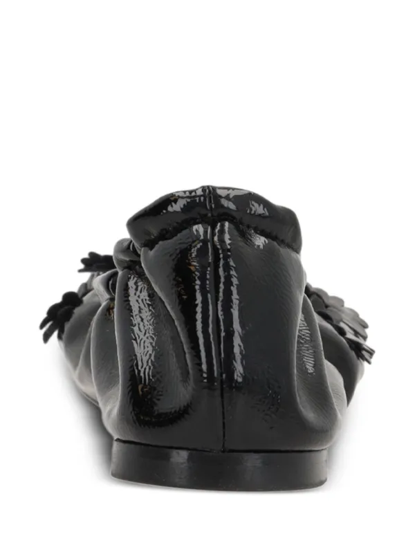 可憐にして大胆 CECILIE BAHNSEN Orbella Nylonフラットシューズ ORBELLA | BALLET PADDED NYLON | BLUE