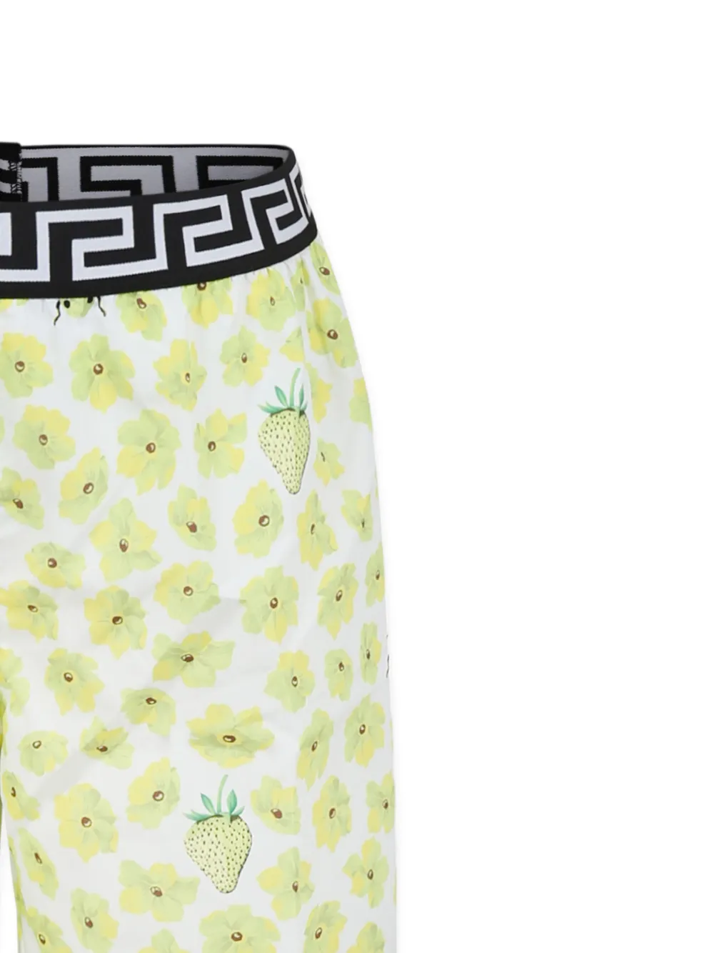 Versace Kids Zwembroek met bloemenprint Geel