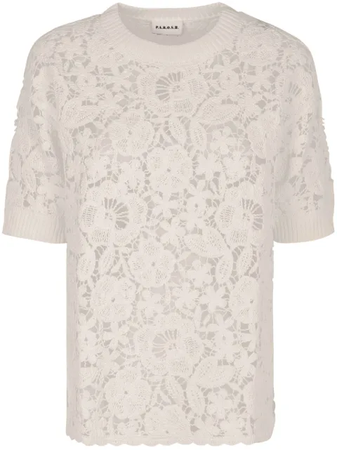 P.A.R.O.S.H. floral-motif T-shirt