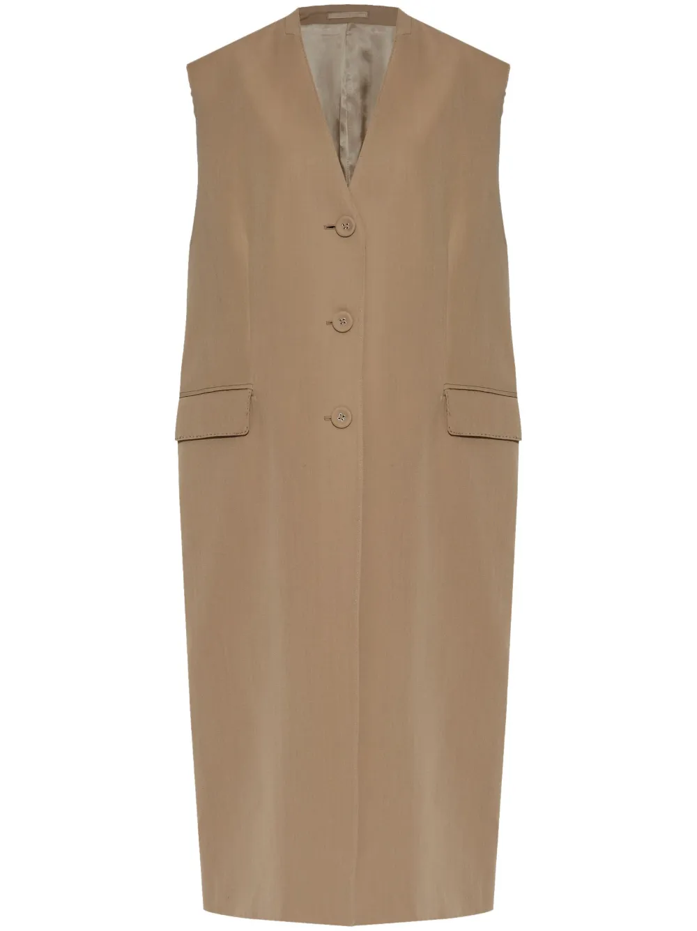 sleeveless coat