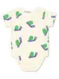 Bobo Choses Funny Snail bodysuit - White