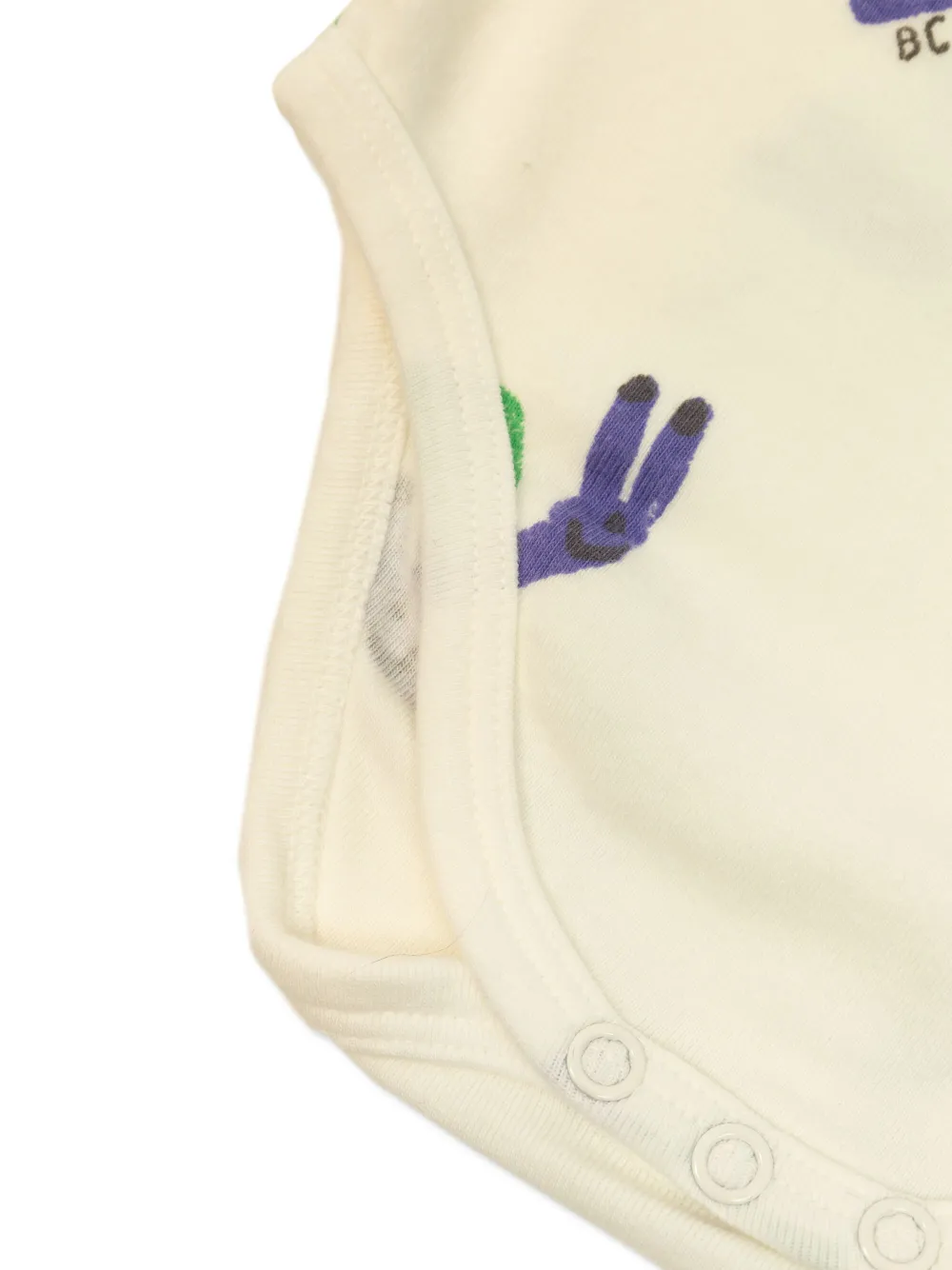 Bobo Choses Funny Snail Bodysuit In White