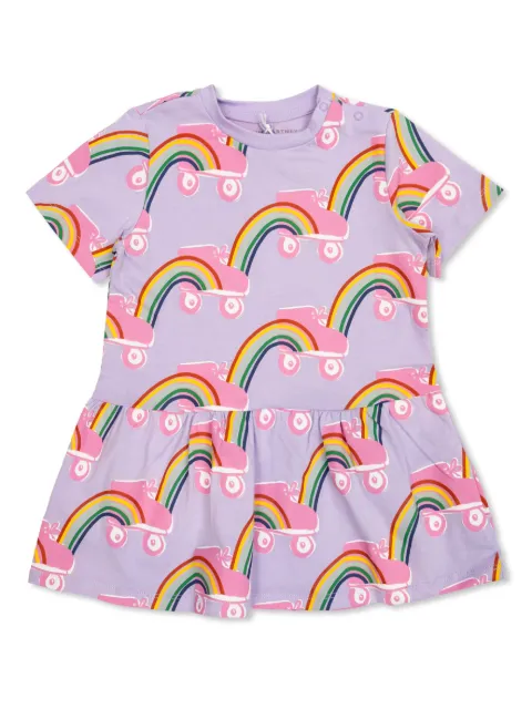 Stella McCartney Kids vestido Rollerskate Rainbow
