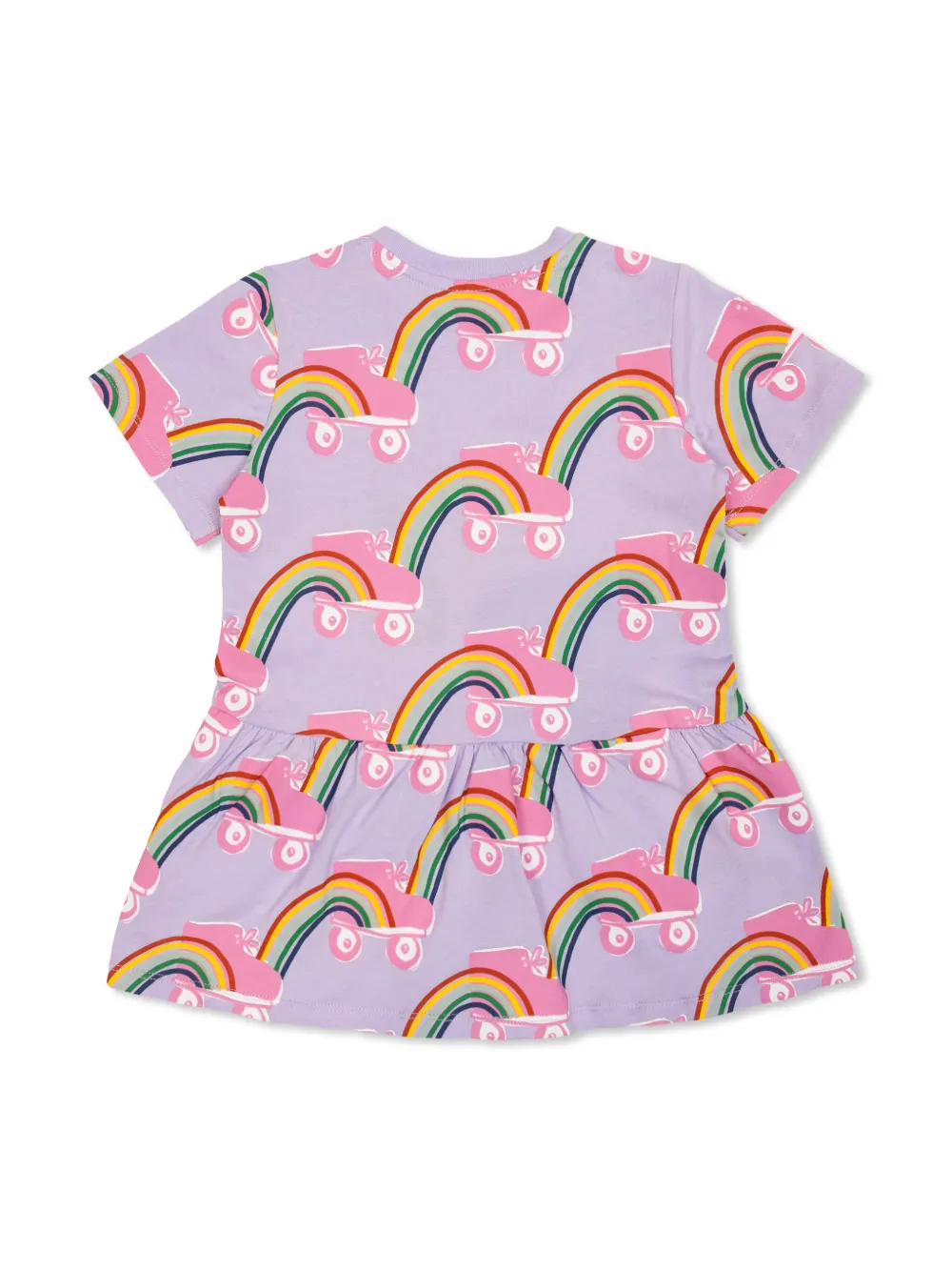 Stella McCartney Kids Rollerskate Rainbow-prink dress - Paars