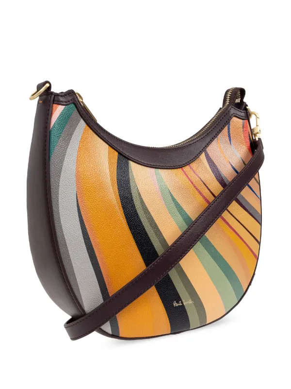 Paul Smith nylon × leather shoulder bag Paul Smith Swirl-print Leather Shoulder Bag | Yellow | FARFETCH