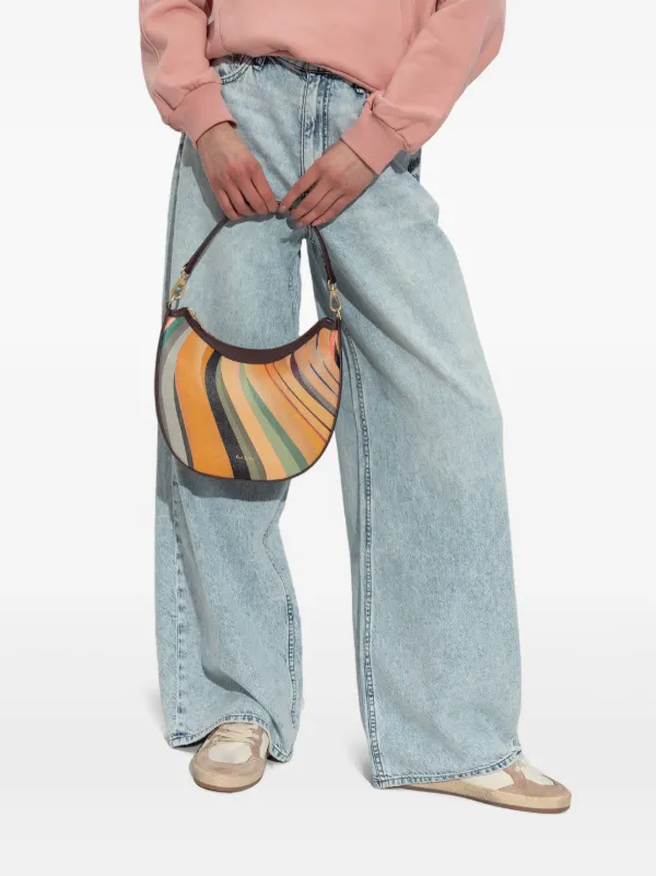 Paul Smith Swirl-print Leather Shoulder Bag | Yellow | FARFETCH