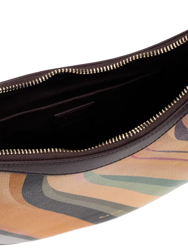 Paul Smith Swirl-print Leather Shoulder Bag | Yellow | FARFETCH
