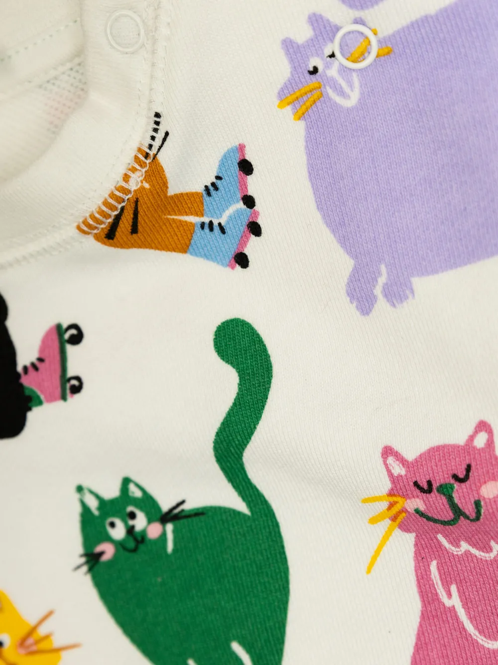Stella McCartney Kids Shorts met kattenprint Wit