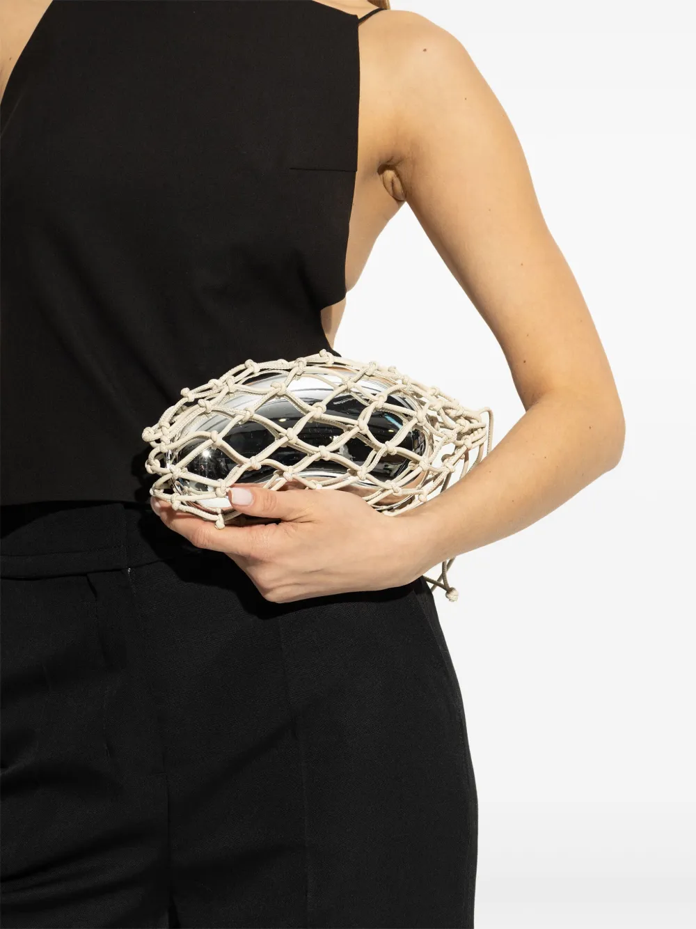 Cult Gaia Tallulah clutch bag - Zilver