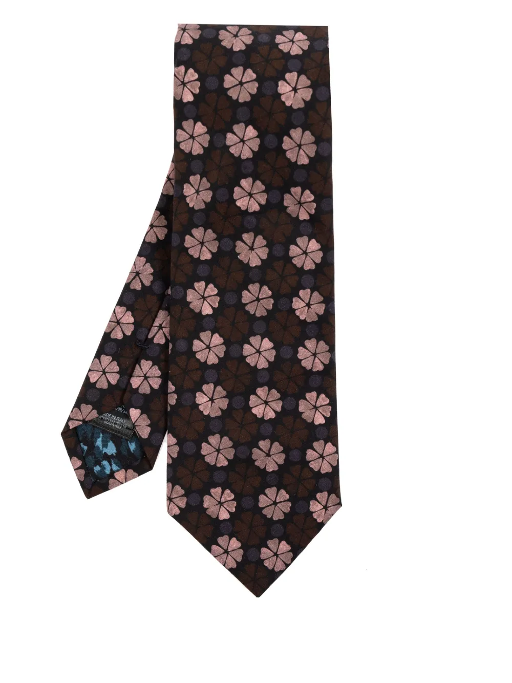 floral-pattern cotton tie