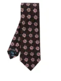 Paul Smith floral-pattern cotton tie - Brown