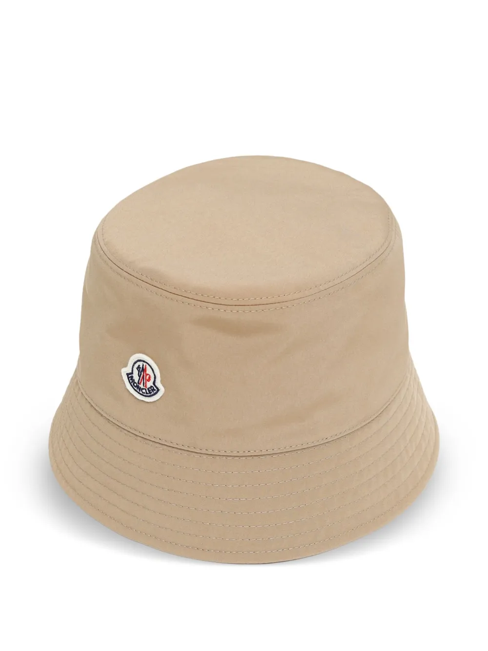 Moncler logo-patch bucket hat - Beige