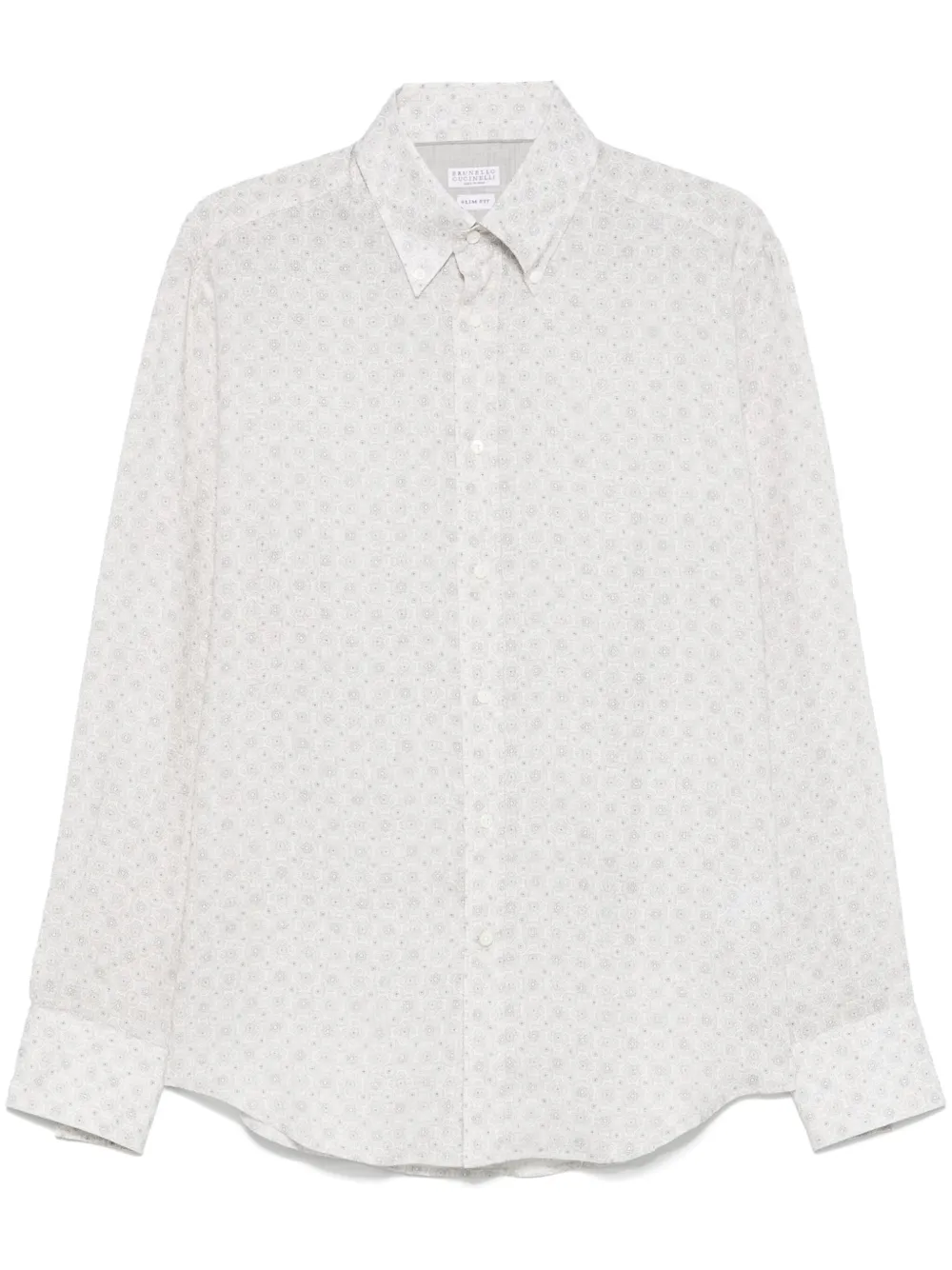 Brunello Cucinelli patterned shirt | Grey | Image 1
