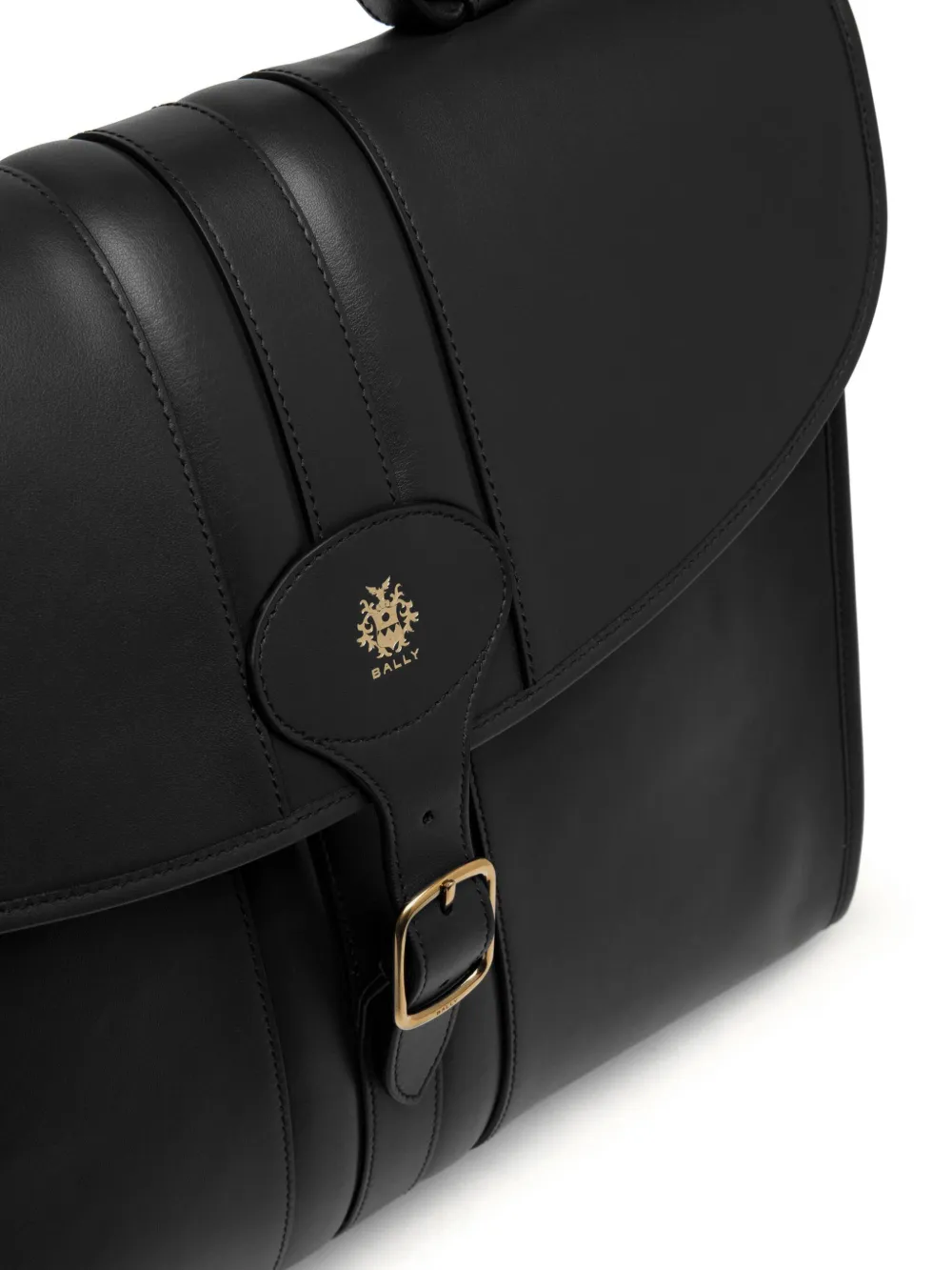 Bally Beckett leren aktetas Zwart