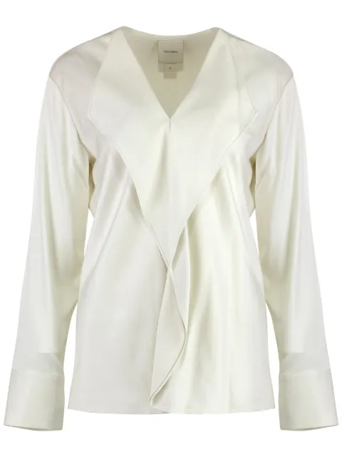 Calvin Klein draped blouse 
