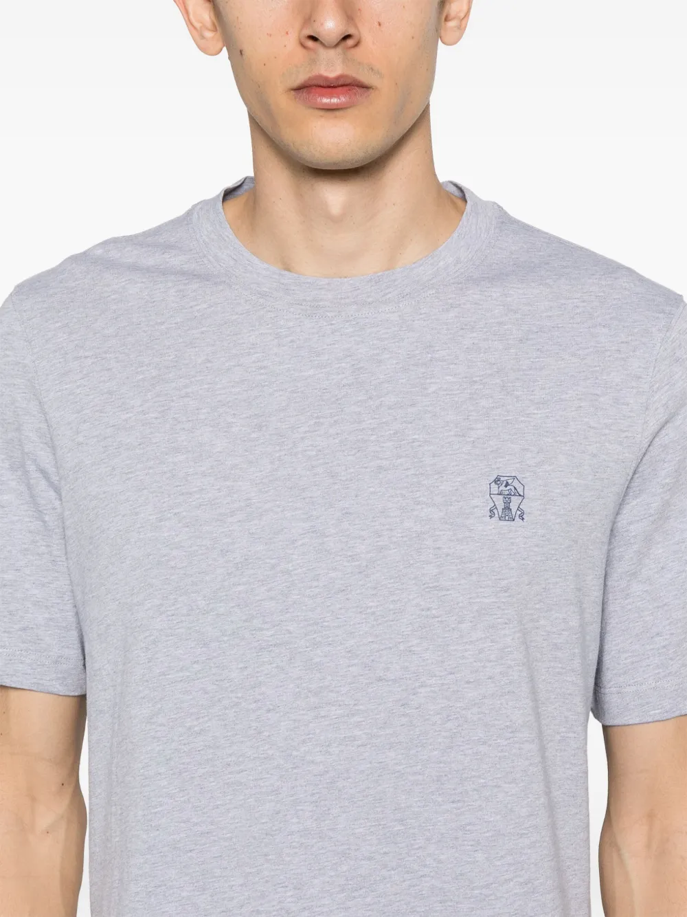 Brunello Cucinelli Katoenen T-shirt Grijs