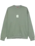 HUGO smoke-logo sweatshirt - Green