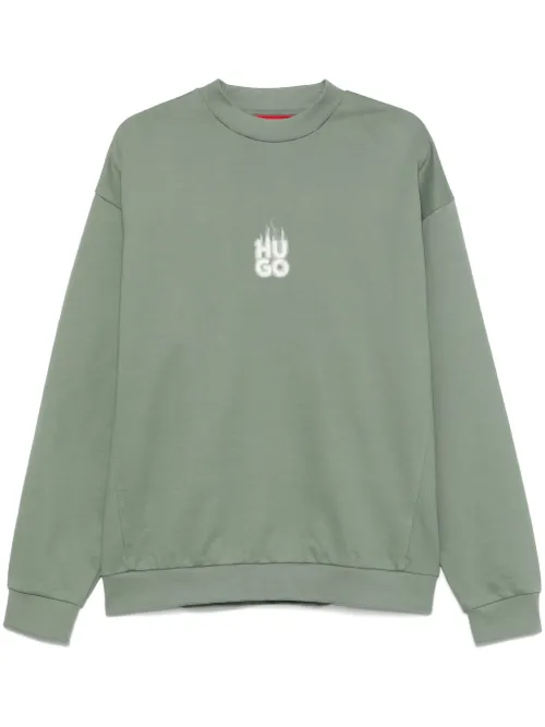 HUGO sweat à logo - Vert - HUGO - Modalova