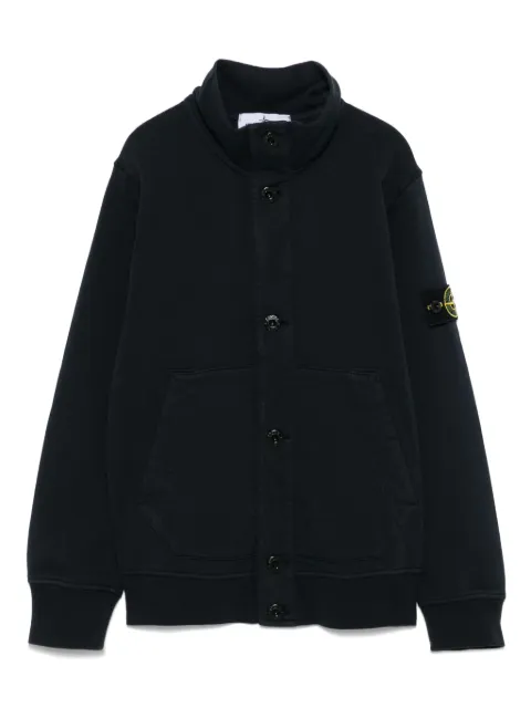 Stone Island Junior sweat en coton à patch Compass