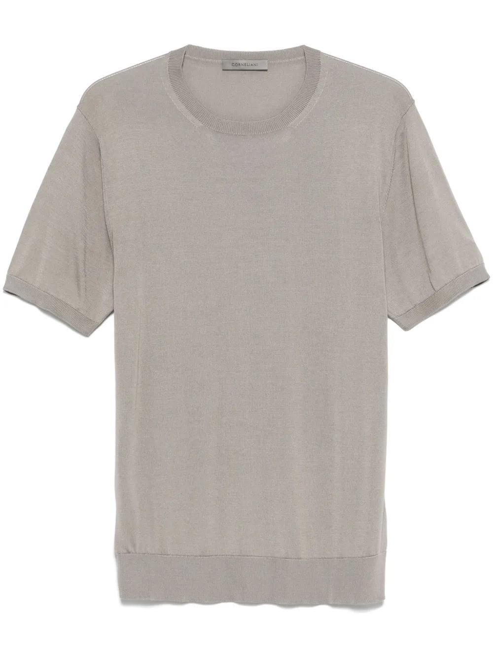 Corneliani Zijden T-shirt Grijs