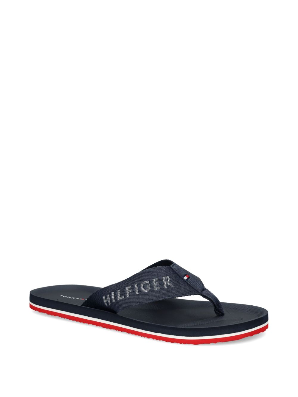 Tommy Hilfiger Teenslippers met logoprint - Blauw