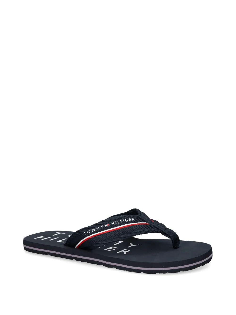 Tommy Hilfiger Teenslippers met logoprint - Blauw