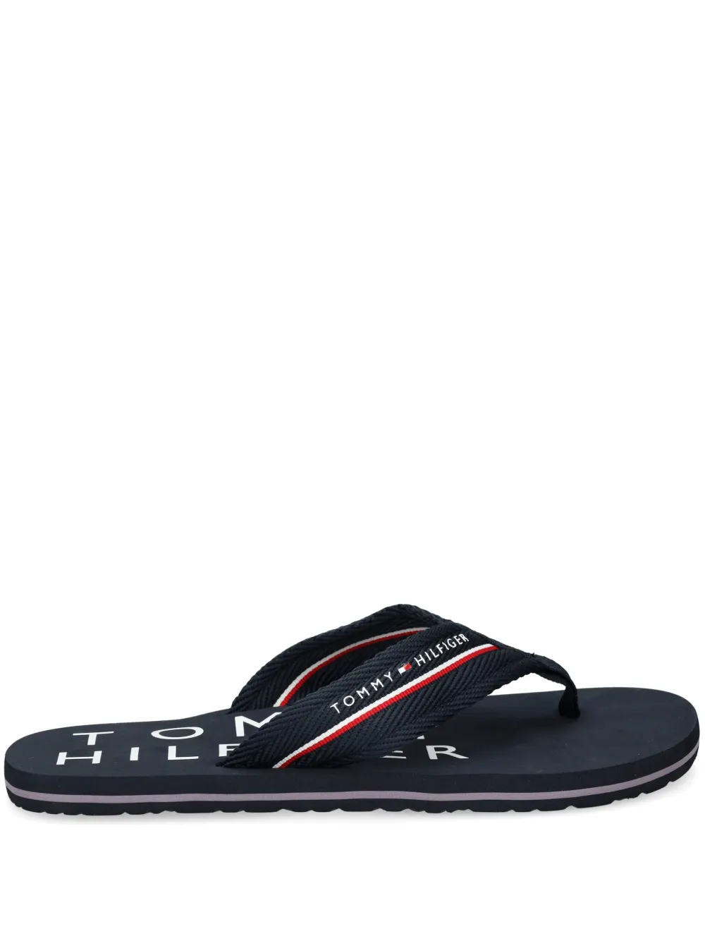 Tommy Hilfiger Teenslippers met logoprint Blauw