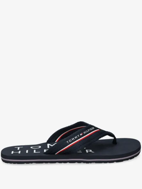 Tommy Hilfiger logo-print flip flops